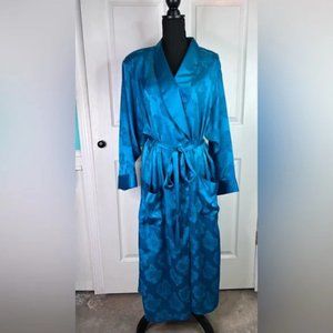 Vintage Victoria's Secret Gold Label Silky Floral Robe